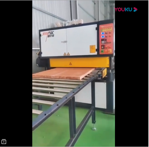 雙面砂光機(jī)視頻-青島嘉銳雙面真金板砂光機(jī)可定制